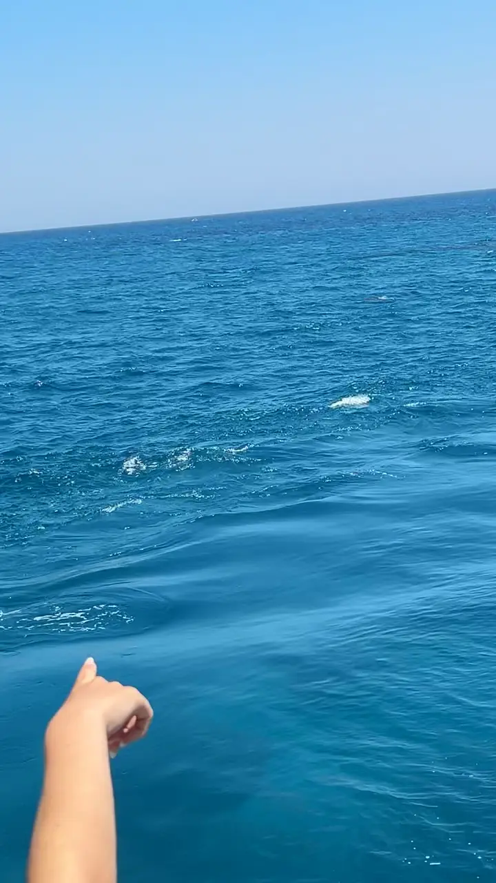 Wide blue stretch of the Red Sea under a clear sky near Hurghada